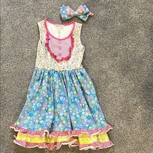 Matilda Jane 7Y spring dress with bow